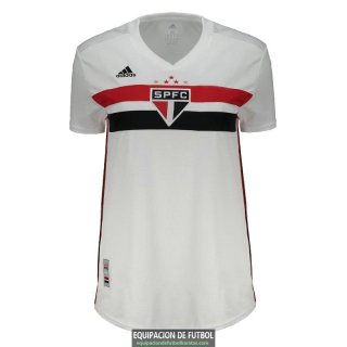 Camiseta Sao Paulo FC Camiseta Mujer Primera Equipacion 2019-2020