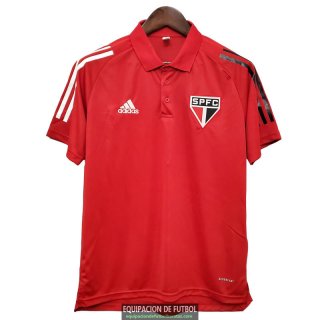 Camiseta Sao Paulo FC Polo Red 2020-2021