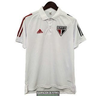Camiseta Sao Paulo FC Polo White 2020-2021