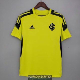 Camiseta Sport Club Internacional Training Yellow Black 2021/2022