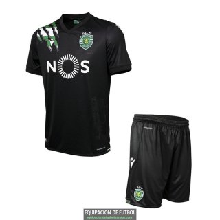 Camiseta Sporting Lisboa Ninos Segunda Equipacion 2020-2021