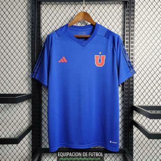 Camiseta Universidad De Chile Training Suit Blue I 2023/2024