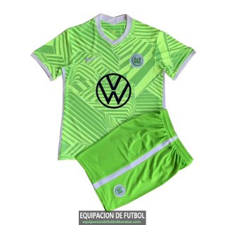 Camiseta VFL Wolfsburg Ninos Primera Equipacion 2021/2022