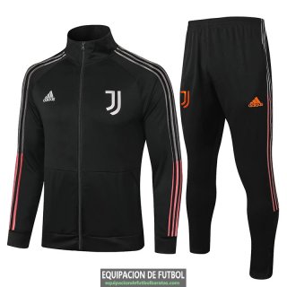 Juventus Chaqueta Black Silver + Pantalon 2020/2021