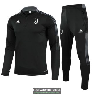 Juventus Sudadera De Entrenamiento Black + Pantalon Black 2021/2022