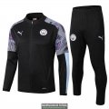 Manchester City Chaqueta Black + Pantalon 2019-2020