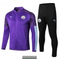 Manchester City Chaqueta Purple + Pantalon 2019-2020