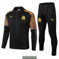 Olympique Marseille Chaqueta Black Yellow + Pantalon 2019-2020