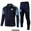 Olympique Marseille Chaqueta Navy Blue + Pantalon 2019-2020