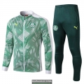 Palmeiras Chaqueta White Green + Pantalon 2019-2020