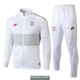 PSG Chaqueta White Grey + Pantalon 2019-2020
