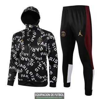 PSG x Jordan Chaqueta Capucha PARIS + Pantalon Black 2021/2022
