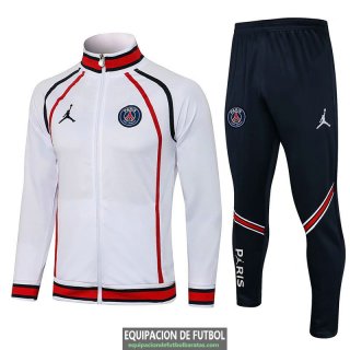 PSG x Jordan Chaqueta White III + Pantalon Navy 2021/2022