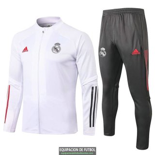 Real Madrid Chaqueta White + Pantalon 2020-2021