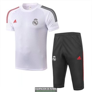 Real Madrid Sudadera De Entrenamiento White + Pantalon Black 2020-2021